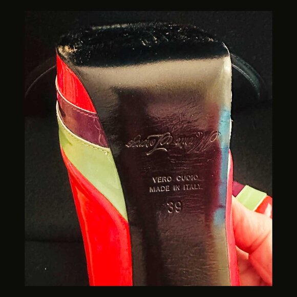 Dare to Dance in These! 6" Pink Patented Leather Stiletto Pumps by Maria Lorenzo - Picture 8 of 11